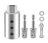 Jack Drill Adapter,Stainless Steel Bit Attachment - Socket Adapter,for RV Boat Camper Garage Road Trip Worksite Maintenance Car