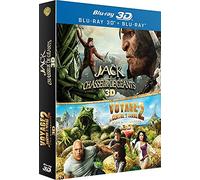 Jack et le chasseur de géants 3D + Voyage au centre de la Terre 2, l'île mystérieuse 3D [Blu-ray 3D]