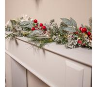 Jack Frost 6Ft (180Cm) Prelit Warm White Christmas Garland