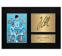Jack Grealish Autograph Player Photo Manchester City A4 Signed Printed Autograph Memorabilia Reproduction Print Picture Display Man City No140