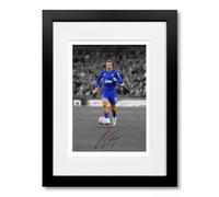 Jack Grealish Everton Signed Photo Poster Print Picture Display Framed Autograph Memorabilia for Football Fans Gift England (A4 Framed & Mounted B+W)