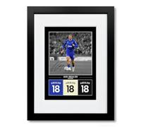 Jack Grealish Everton Signed Photo Poster Print Picture Display Framed Autograph Memorabilia for Football Fans Gift England (A4 Framed & Mounted Black)