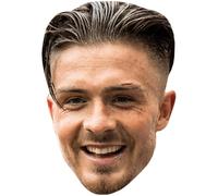 Jack Grealish (Smile) Celebrity Mask, Flat Card Face, Fancy Dress Mask
