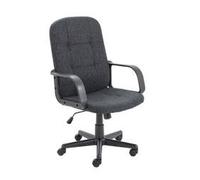 TC Office Jack II Fabric Managers Chair, Charcoal