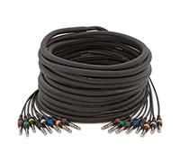 gear4music Jack - Jack Audio Loom 8-Way, 10m