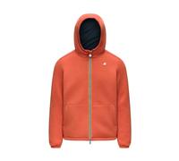 K-WAY Jack Spacer Nylon Double hooded jacket orange black - M