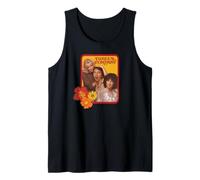 Jack & Janet & Chrissy Three's Company Retro Floral Graphic Tank Top