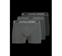 Jack & Jones 3 Pack Boxer Briefs - Dark Grey/ Melange/ Forest River - XLarge