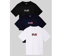 Jack & Jones Ecorp Graphic Short Sleeve T-shirt 3 Units Multicolor M Man