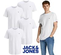 Jack & Jones 5 Pack Mens Crew Neck T-Shirt Casual Tee For Men, Size - S TO 2XL