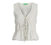 Jack & Jones Almira Linen Jjxx Sleeveless Blouse White M Woman