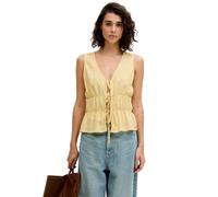 Jack & Jones Almira Linen Jjxx Sleeveless Blouse Yellow L Woman