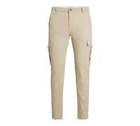 Jack & Jones and Mens Cargo Trousers Slim Fit - Cream - Size 32W/32L