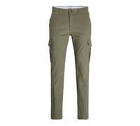 Jack & Jones and Mens Cargo Trousers Slim Fit - Olive - Size 34W/34L