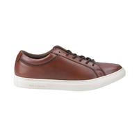 Jack & Jones And Mens Galaxy Leather Trainers (Cognac) - Brown - Size UK 10