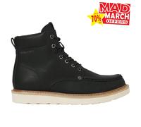 JACK & JONES Men's Jfwarchway Pu Moc Boot Lace-up Ankle, Charcoal, 7 UK