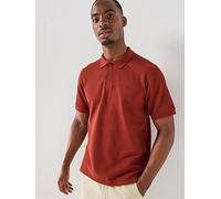 Jack & Jones Austin Short Sleeve Polo Shirt, Fired Brick, Size 2Xl, Men Fired Brick