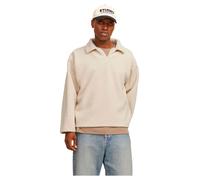 Jack and Jones Men's Teddy Crew Neck Jumper XL Beige