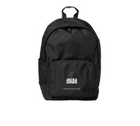 JACK & JONES Backpack 2 compartments with Laptop Pocket Bag with Logo Print JACBACK to School., Colours:Black, Size:One Size