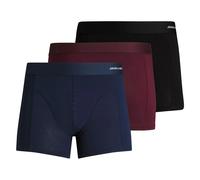 Jack & Jones Men's Jacbasic Bamboo Trunks 3 Pack Noos Boxer Shorts, Port Royale Detail: Black - Navy Blazer, XL UK