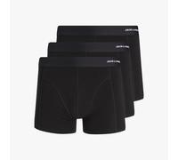 Jack & Jones BASIC BAMBOO Mens 3 Pack Trunks Black