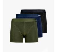 Jack & Jones Men's Jacbasic Bamboo Trunks Pack of 3 Noos Boxer Shorts, Forest Night, L UK