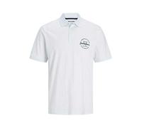 Jack & Jones Big & Tall Polo Shirt White