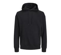 JACK & JONES Black Jjebradley Noos Hooded Sweatshirt, M, M UK