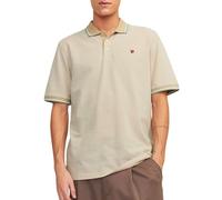 Jack & Jones Bluwin Short Sleeve Polo Beige M Men