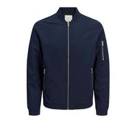 JACK & JONES Bomber Jacket Blue X_L | Regular Fit, Plain, Long Sleeves, Regular, Outdoor, Maximum temperature 30°C gentle process