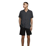 JACK & JONES Mens Jpstbowie Jjshorts Solid Sn, Black, XS UK