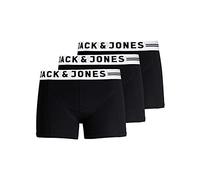 Jack & Jones Men's Sense Trunks 3-pack Boxer shorts, Black, L UK