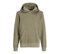 JACK & JONES Boy Hoodie Plain Hoodie Junior, Silver Sage, 164