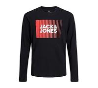 Jack & Jones Boy Long Sleeve T-Shirt Logo Long Sleeve T-Shirt Junior, Black, 140