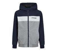 JACK & JONES Boy Softshell Jacket Softshell Jacket Junior, Navy blazer/detail: blocking., 140