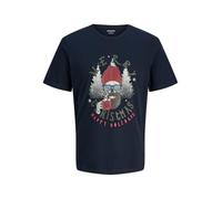 JACK & JONES Boy T-Shirt X-Mas T-Shirt Junior, Sky Captain, 16 Years