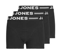 Jack&Jones Boys Boxer Shorts, 3 Pack - Sense Trunks, Cotton Stretch, Log...