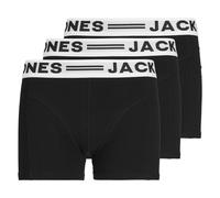 Jack&Jones Boys Boxer Shorts, 3 Pack - Sense Trunks, Cotton Stretch, Log...