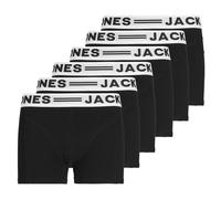 Jack&Jones Boys Boxer Shorts, 6 Pack - Sense Trunks, Cotton Stretch, Log...