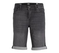 JACK & JONES Boys Denim Shorts Regular Fit Kids Buttoned Zip Fly 5 Pockets Summer, Black Colour, UK Size 10 Years