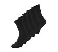 Jack & Jones Boy's JACBLACK SOCK 5 PACK NOOS JR Socks, Black/Pack:black - black - black - black, 33/37
