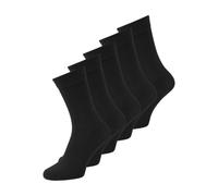 Jack & Jones Boy's JACBLACK SOCK 5 PACK NOOS JR Socks, Black/Pack:black - black - black - black, 38/43