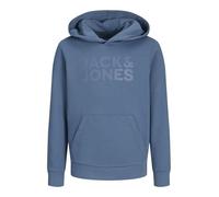 JACK & JONES Boy's Jjecorp Logo Sweat Hood Noos Jnr Sweatshirt, Oceanview, 164