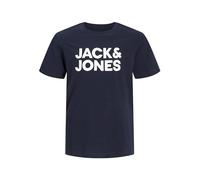 Jack & Jones Boys Jjecorp Logo Tee O-Neck Sn Jnr T-Shirt, Navy Blazer/Print:jr/Large Print W.Navy Blazer, 176 UK