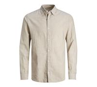 JACK & JONES Boy's Jjelinen Shirt Ls Sn Jnr Jean Pants, Crockery, 176