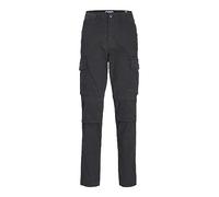 JACK&JONES Boy's JPSTACE JJTUCKER AMA JNR Cargo Pants, Black,