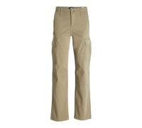 Jack & Jones Boys Jpstkane Jjharlow Noos Jnr Cargo Trousers, Beige, 134 UK