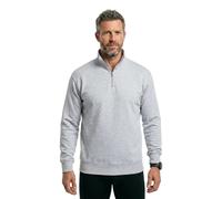 Jack & Jones Men's Jjebradley Sweat Half Zip Noos Sweatshirt, Light Grey Mix, XXL