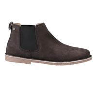 Jack & Jones Bravo Chelsea Boot Pirate Black Round toe tip, Rear pull tab
