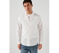 Jack & Jones Breeze Linen Blend Long Sleeve Shirt White M Men